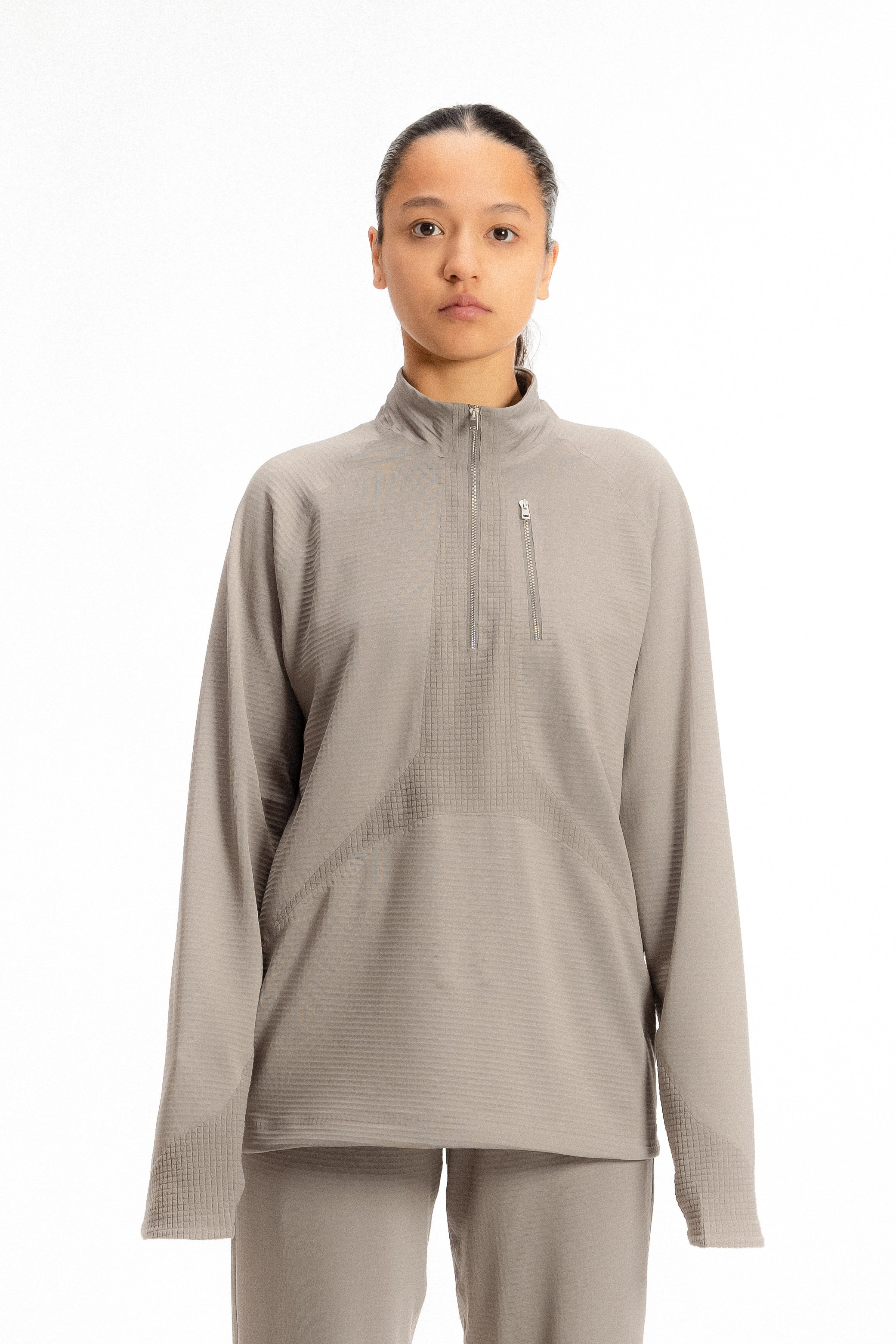 TRISPIKE Air Grid™ Half Zip Women Steeple Grey