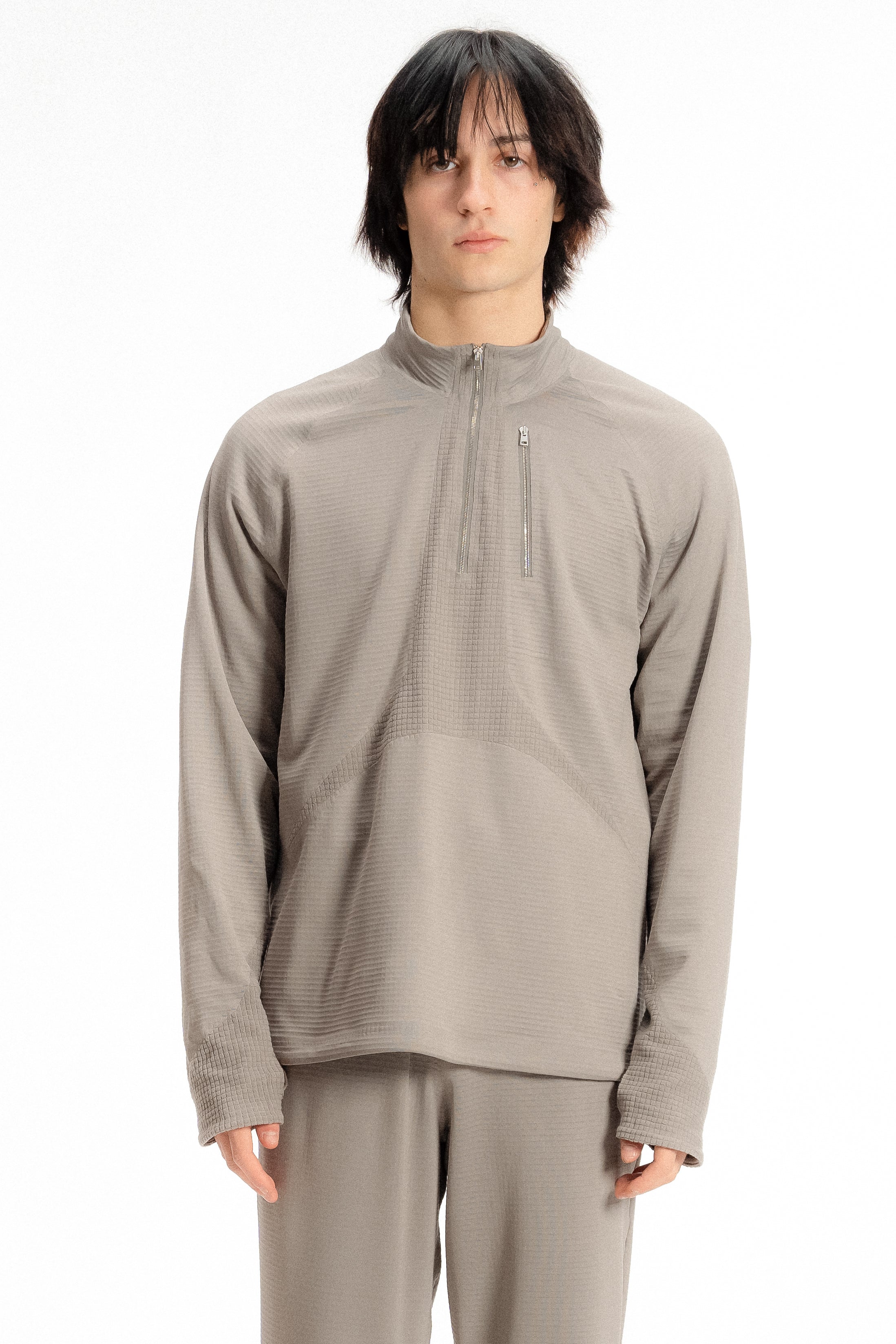 TRISPIKE Air Grid™ Half Zip Men Steeple Grey