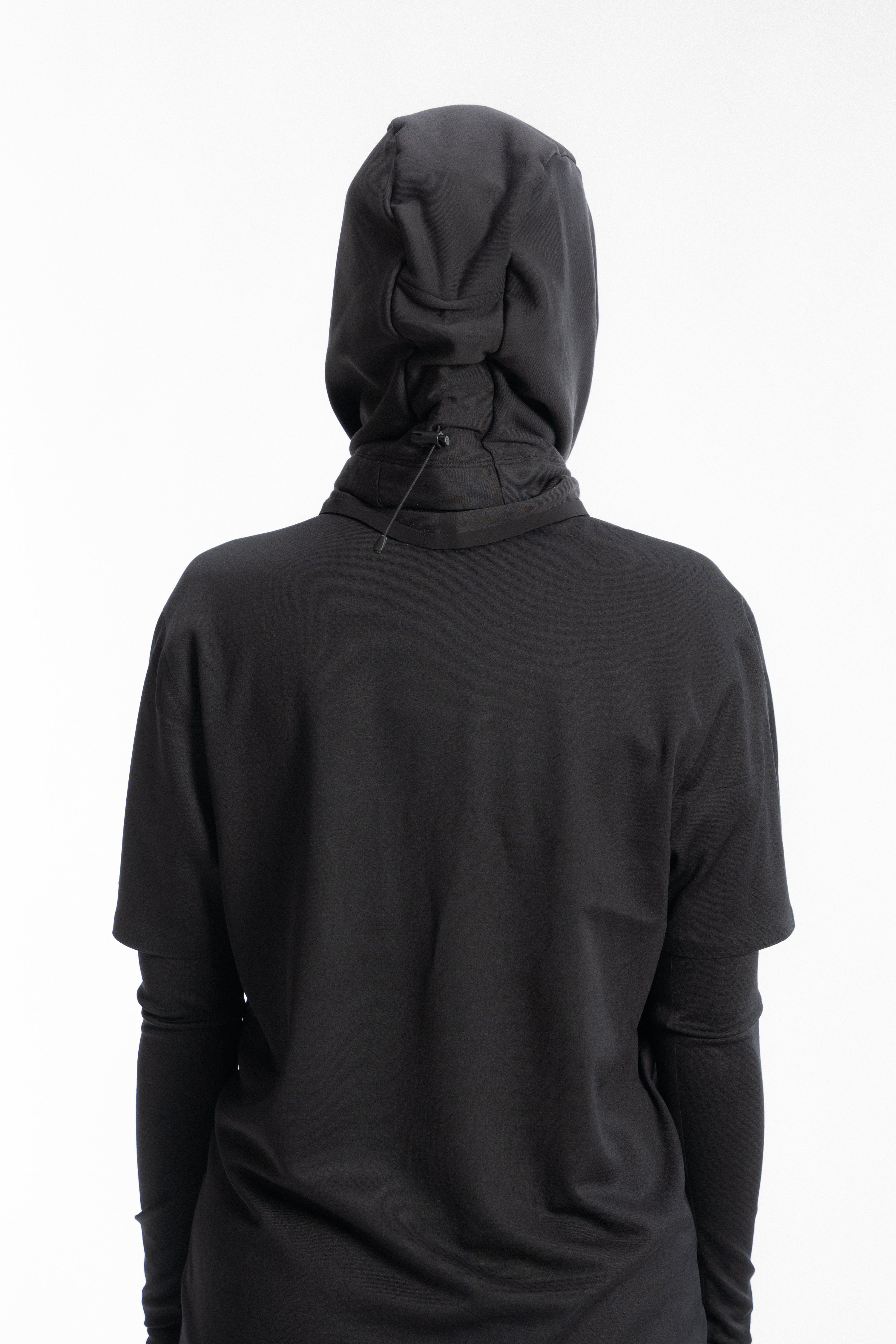 HOODED ADAPT WR Fleece Meteorite_ unisexe