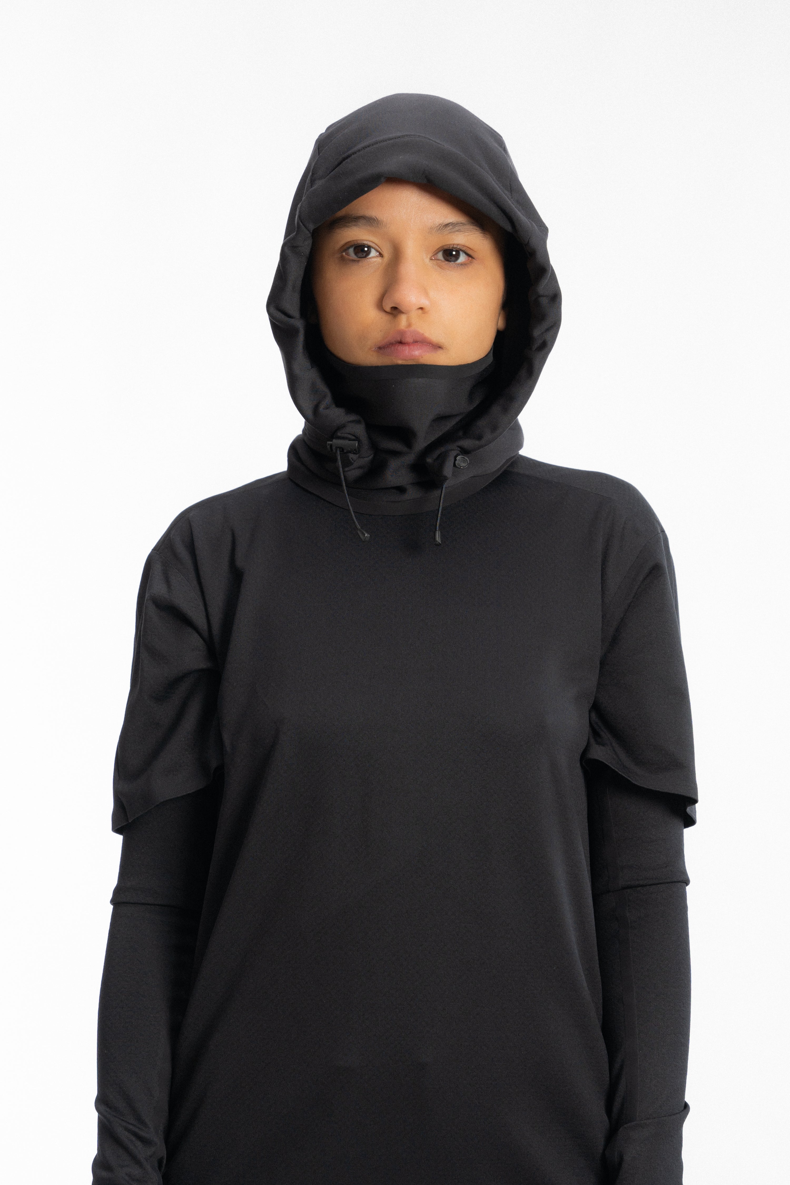 HOODED ADAPT WR Fleece Meteorite_ unisexe