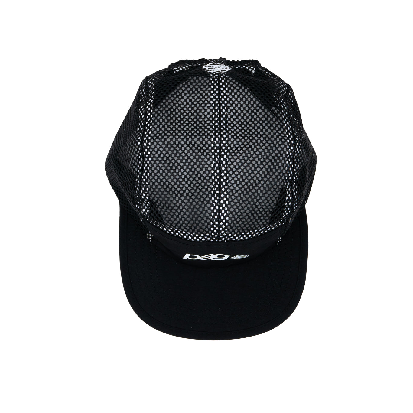 Running Caps Black Mesh