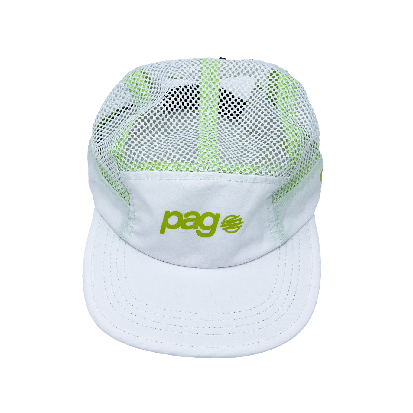 Running Caps White Mesh