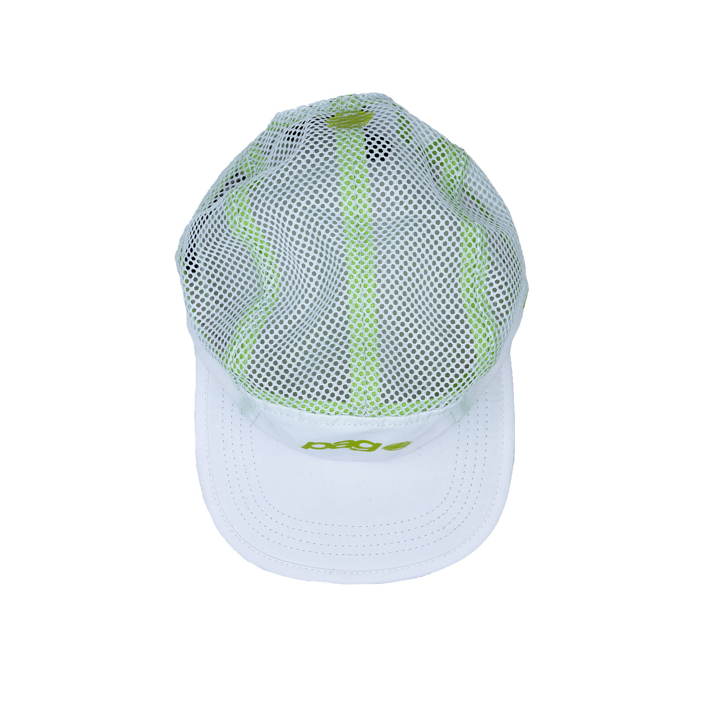 Running Caps White Mesh